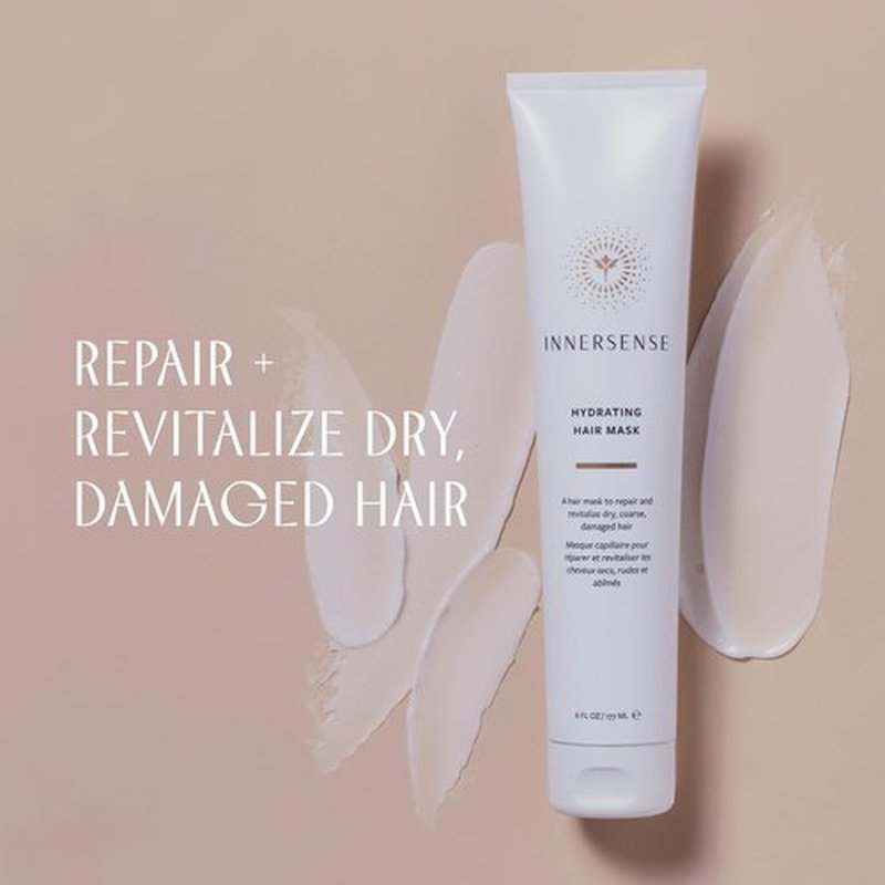 INNERSENSE Organic Beauty - Natural Hydrating Hair Mask | Deep Hydration, Nourishing, Strengthening | Non-Toxic, Cruelty-Free, Clean Haircare (2 Pack - 2 fl oz | 59.1 mL each)