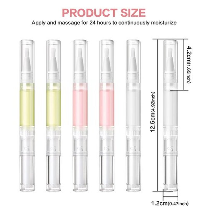 ptoso Radiant Nail Growth Oil, Nail Strengthener, Cuticle Oil for Nails, Moisturize Strengthen Nail Care Oil, Finger Edge Manicure Nourishing Pen, Anti-hangbnail removal, Nail Skin Edge Care (Lemon)