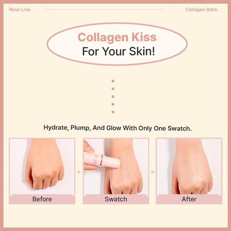 MIGUHARA Rose Collagen Glow Multi Balm | Korean Skincare | All-in-One Hydrating Multi Balm Stick (10g/0.35 oz.)