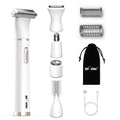 Gurelax Electric Body Hair Trimmer - Groin Trimmer for Men - Bikini Trimmer Women - 5-in-1 Lady Shaver Groomer, IPX7 Waterproof Razor Heads&USB Recharge with Travel Bag