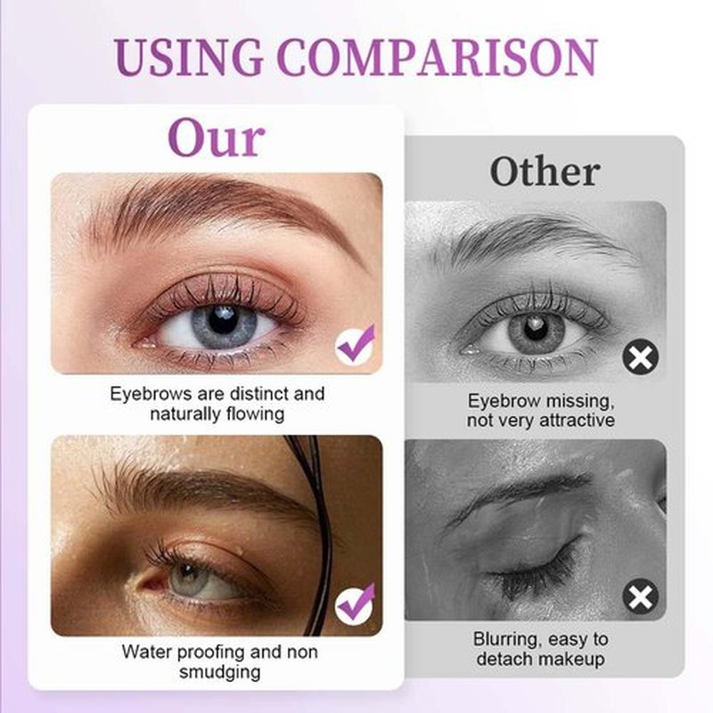 **Skiennix Metal Wand Mascara - Waterproof Tubular Formula for Long-Lasting, Smudge-Proof Lashes (Black + Brown)**