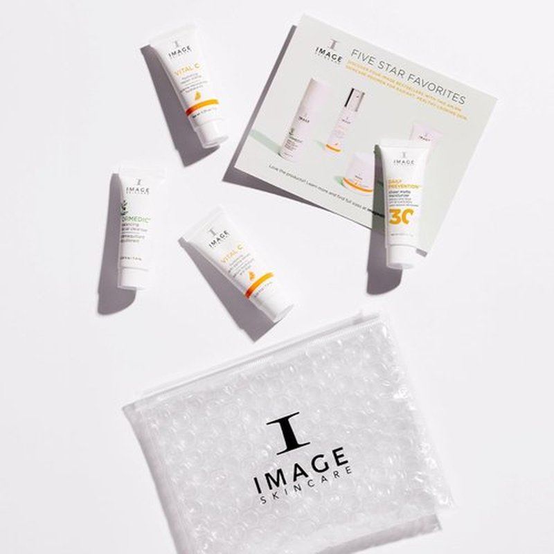 IMAGE Skincare - Five Star Favorites Introductory Skin Care Set | 4-Step Regimen for Brighter, Healthier Skin - Travel Size