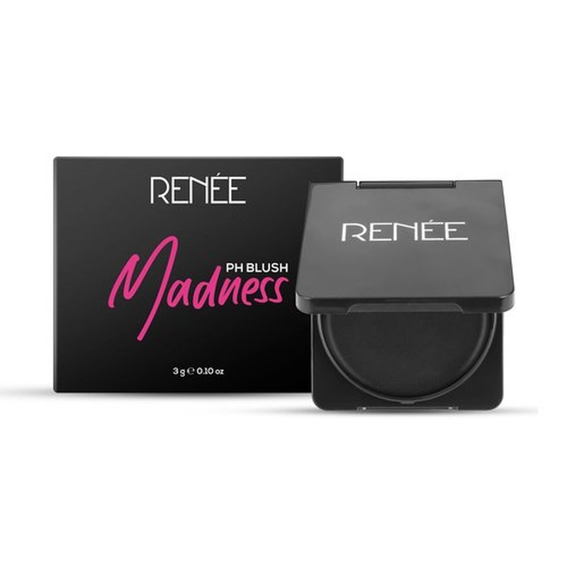 RENEE Madness pH Blush, Instant Unique Pink Payoff, Highly Blendable, Light Weight, Long Lasting, Moisturizing Formula, Enriched With Olive, Macadamia & Shea, Paraben Free & Cruelty Free
