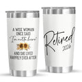 Retirement Gifts For Women, Retired 2026 Tumbler - A Wise Woman Once Said Stainless Steel 20Oz Tumbler - Mothers Day Gift for Retired Women Mom, Farewell Gifts for Coworkers, Teacher, Nurse, Boss