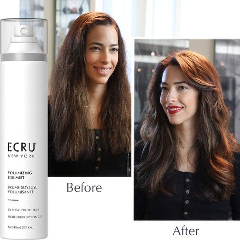 ECRU New York Volumizing Silk Mist - Texturizing Hair Shine Spray, 5oz for Luxurious Volume