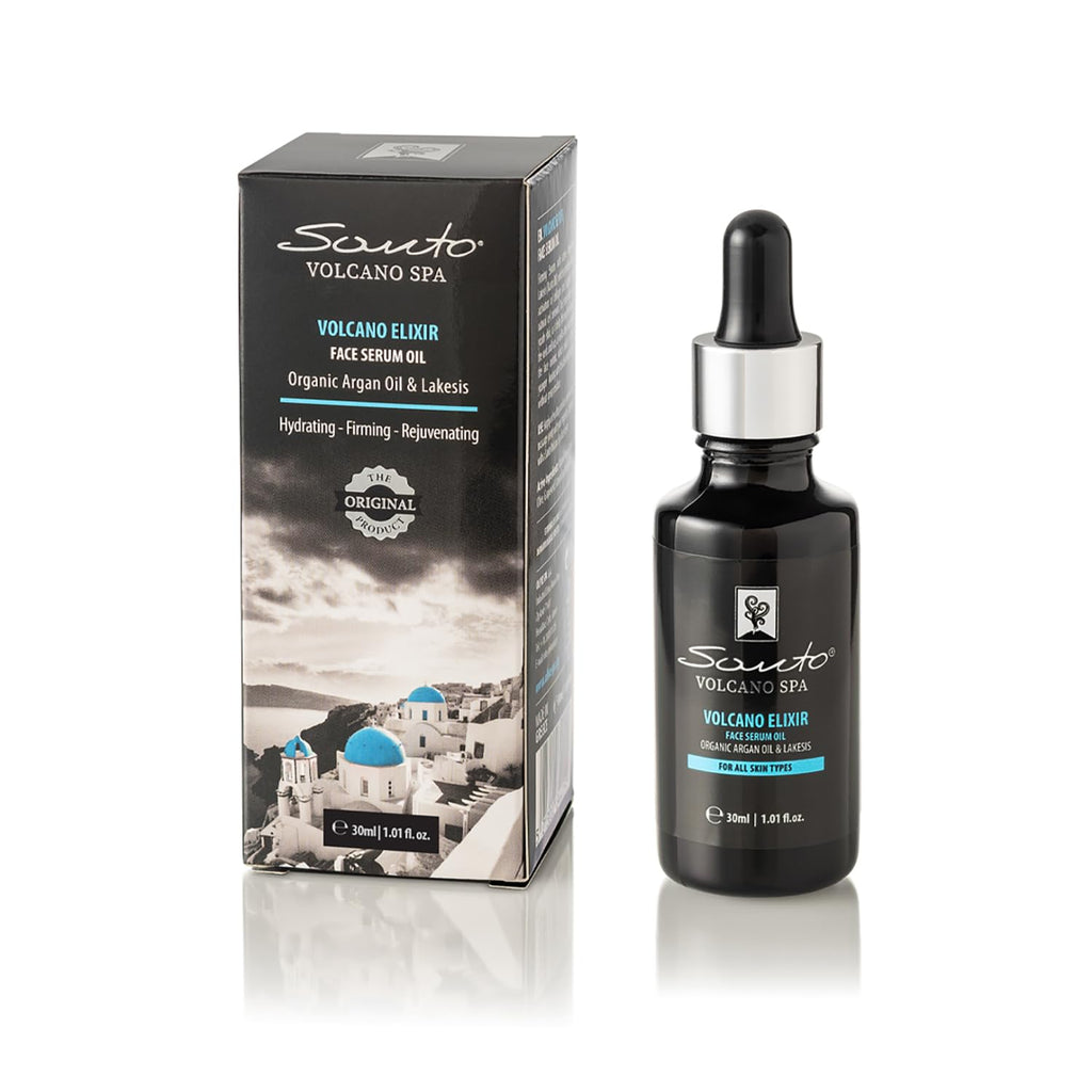 Volcano Elixir Face Serum Oil 30ml – Hydrating & Firming Facial Serum Oil with Lakesis (Mastic) – Face and Neck Anti Aging Facial Serum for Women