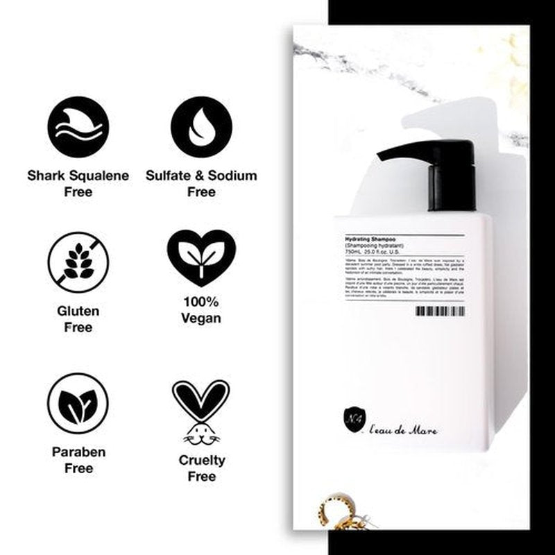 Number 4 Hydrating Shampoo - Sulfate-Free, Moisturizing & Color Protecting Formula | 25 oz