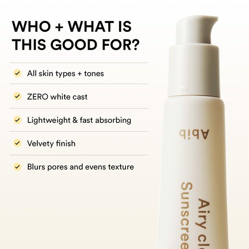 Abib Airy Clear Sunscreen Gel SPF30 1.01 fl.oz / 30 g (Semi- matte) | Korean Suncreen, Suncare, Sunblock, No White cast, Primer poreless