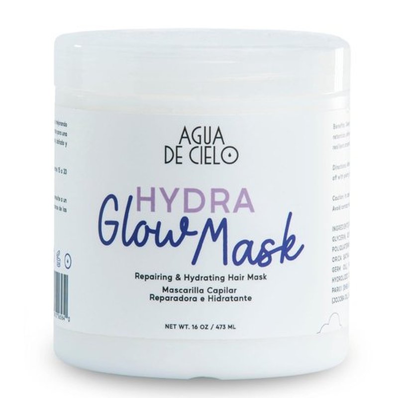 Agua de Cielo Hydra Glow Mask - Deep Conditioning Hair Mask for Dry, Damaged Hair | Strengthens, Hydrates & Reduces Frizz - 16 Oz