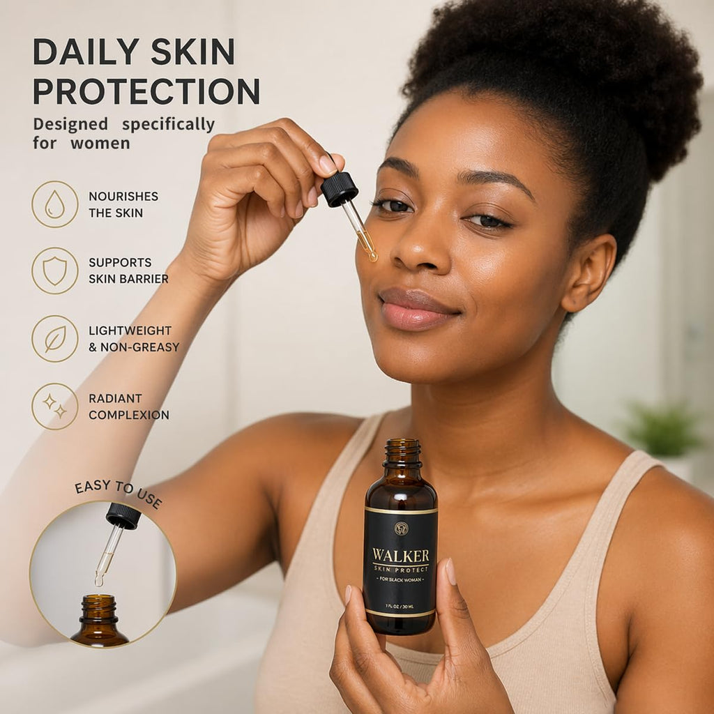 Walker Skin Protect Serum, Natural Advanced Firming Face Serum To Reduce Wrinkles to diminish dark circles and provide a lifting effect. Suitable for all skin types (1 PCS)
