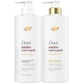 Dove Shampoo and Conditioner Set, Amino Curl Repair – Damage Therapy Bio-Protein Care Formulas for Revitalizing Coily, Curly Hair, 18 Oz Ea