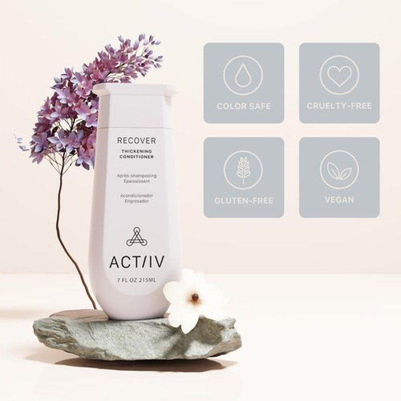 ACTIIV Recover Thickening Conditioner - Strengthens & Hydrates for Thicker, Fuller Hair | Plant-Based, Color-Safe, Unisex