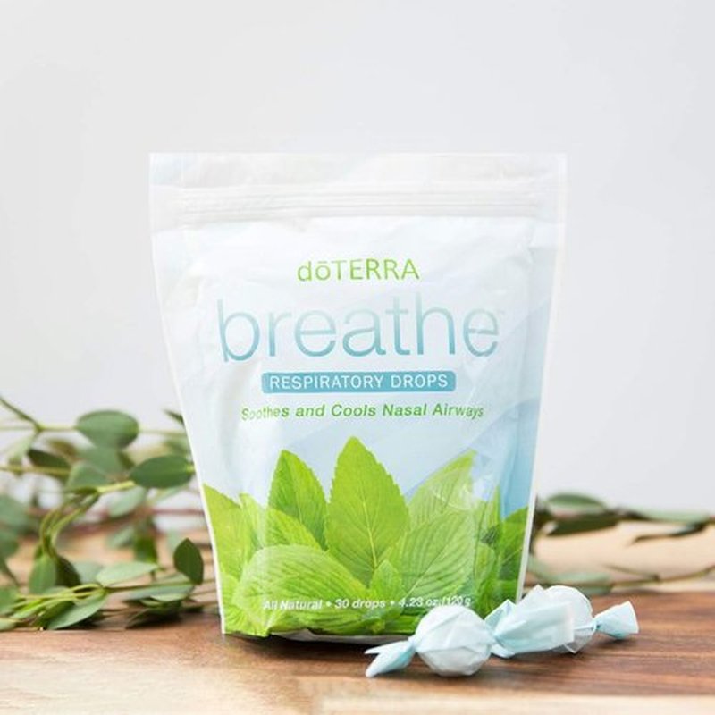 doTERRA Breathe Respiratory Drops - Soothing Relief for Clear Breathing | 30 Count (2 Pack)