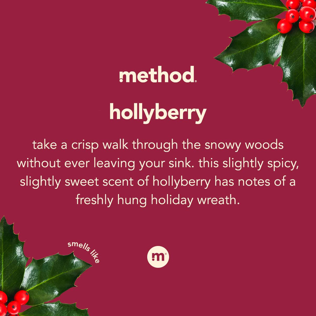 Method Foaming Hand Wash, Hollyberry, 10 Fl Oz (Pack of 1)