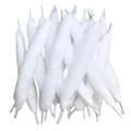 Cotton Bacon 40-Piece Fast-Absorbing Shoelaces - DIY Coil Cord Wick, Quick-Dry Organic Shoelace Cotton Sticks for Crafts & Repair (40, Silver)