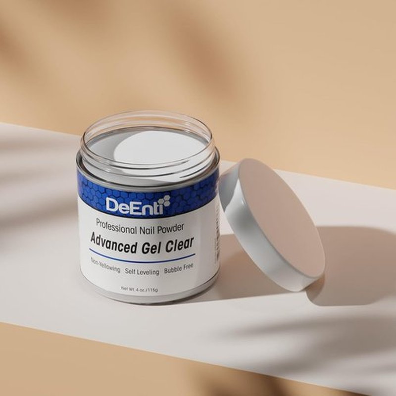 DeEnti Acrylic Nail Powder - 4oz Professional Grade Clear | Long-Lasting, Bubble-Free Formula for Extensions & Carving