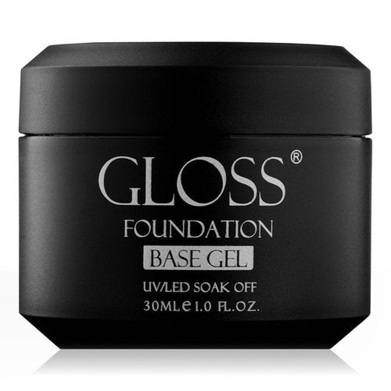 GLOSS Rubber Base Gel Polish | 30ml Professional Rubber Base Coat Gel for Long-Lasting Adhesion, Soak Off UV LED Formula, Ideal for Nail Technicians
