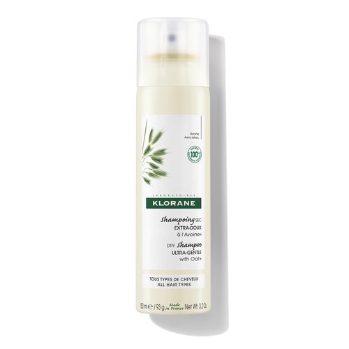 Klorane Ultra Gentle Dry Shampoo with Oat+ - Gentle Formula - Instantly Revives Hair and Eliminates Odor, Dirt, and Oils - Hypoallergenic & Vegan - Paraben & Sulfate-Free - 3.2 oz.