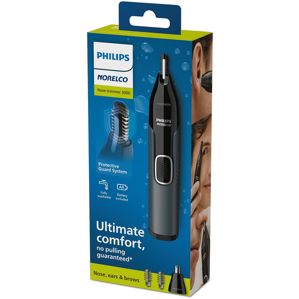 Norelco Philips Nose Trimmer 3000, for Nose, Ears Eyebrows, NT3600/62 (Pack of 4)