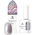 HoMei Weekly Gel – Holographic Cat Eye Gel Nail Polish with Glitter Shine, Magnetic Color, Easy Peel-Off UV Gel from Japan, Nail Paint with Magnet Stick for Home DIY, STORM, 0.34 Fl Oz