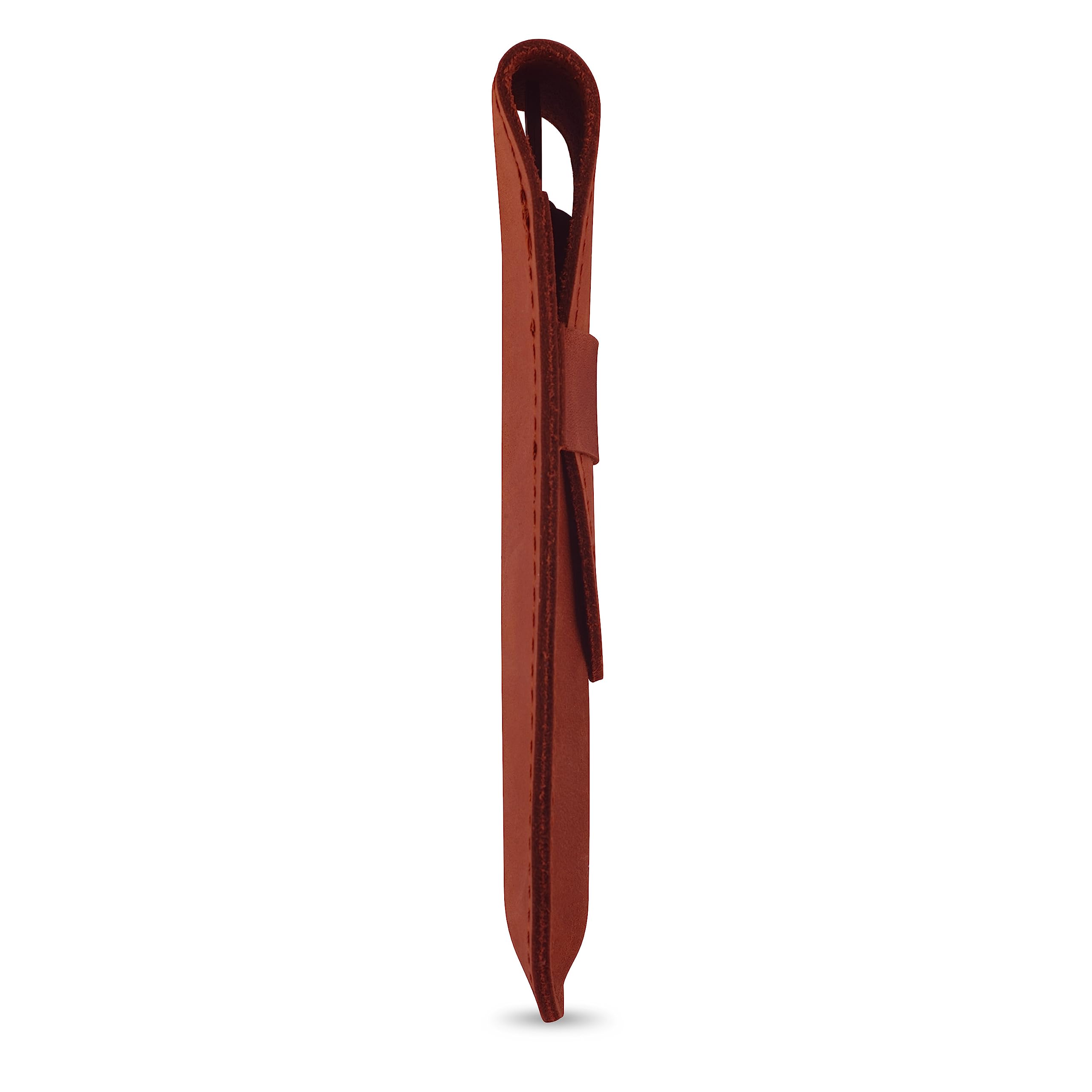 Straight Razor Case, Genuine Cowhide Leather Straight Razor Cover, Barber Straight Razor Holder, Travel Razor Case (Cognac)