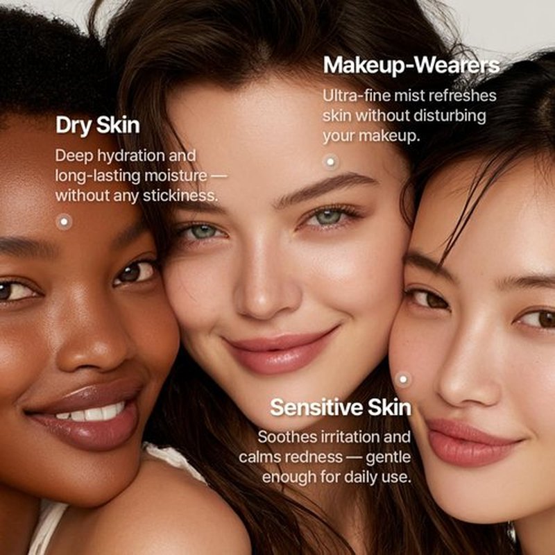 Triple Active Mist - Korean Skincare Glow Spray Serum for Radiant, Dewy Skin | Lightweight Hydrating Treatment