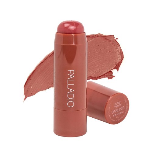 Palladio I'm Blushing 2-in-1 Cheek and Lip Tint - Buildable Cream Blush & Hydrating Multi Stick | Darling Shade