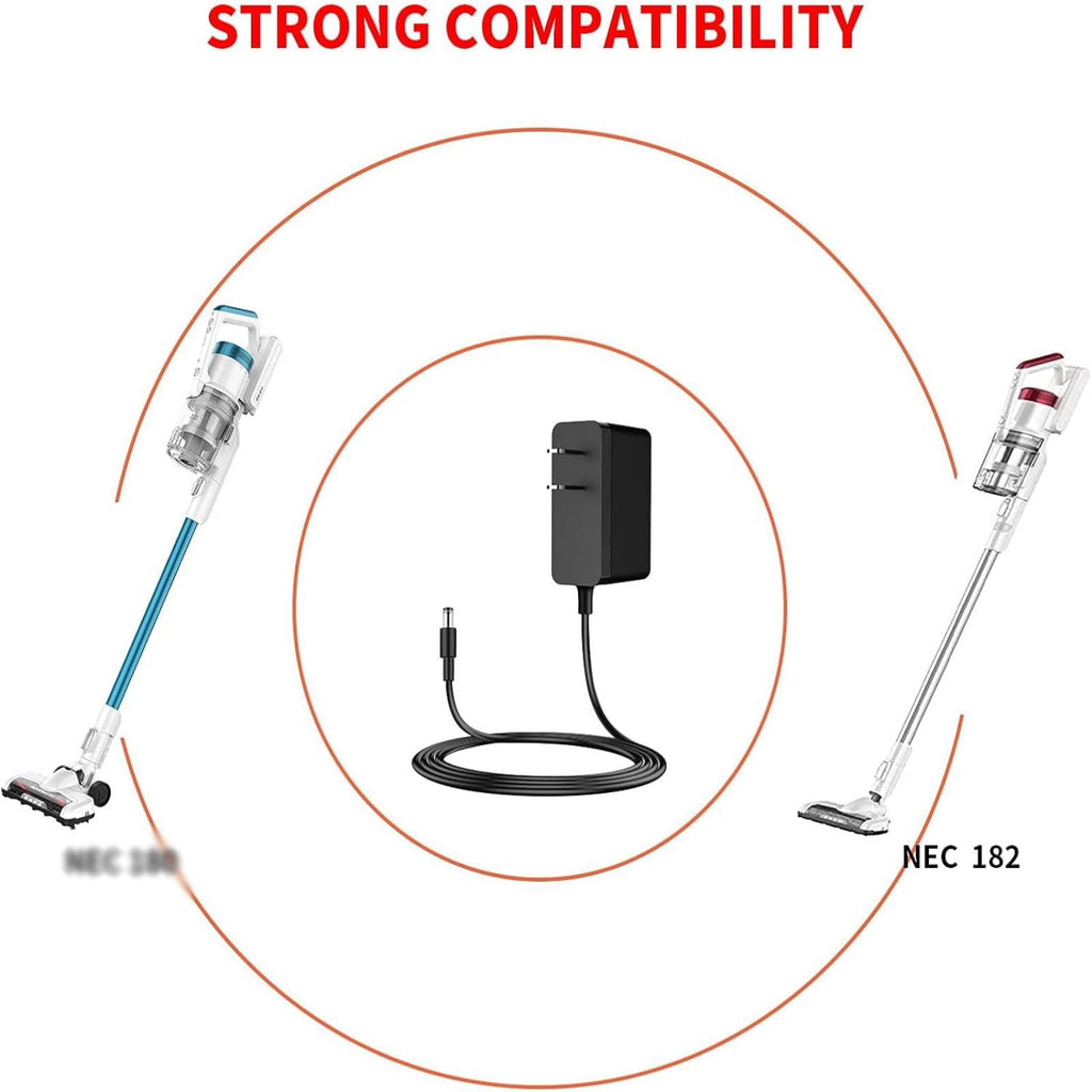 MEROM MC2805A Charger Compatible with Eureka RapidClean Pro Stylus Lightweight Cordless Vacuum Cleaner NEC182 NEC185 NEC186 NEW400 Power Cord Adapter Replace MC2805A Charger