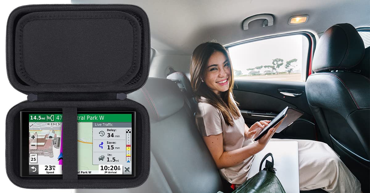 Aenllosi Hard Carrying Case Compatible with Garmin DriveSmart 65/DriveSmart 76/DriveCam 76/dezl otr 700/dezl otr710/RV 780/RV 795/Drive 61 6-7 inch GPS