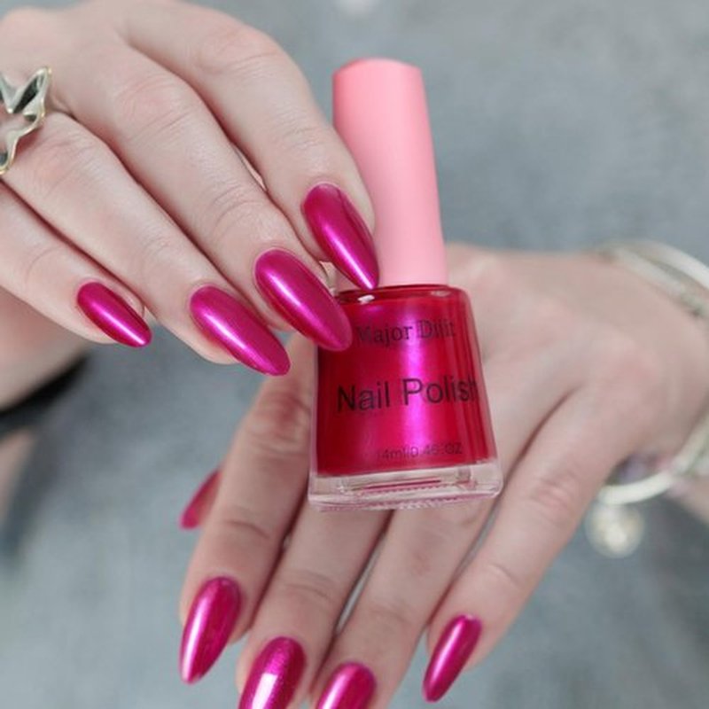 Major Dijit Quick Dry Nail Polish Crimson Popular Nail Lacquer for Nail Art Regular Nail Polish 0.46 fl oz.