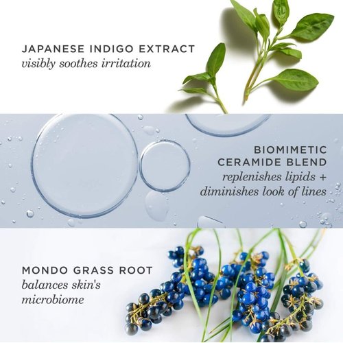 Tatcha Indigo Overnight Repair Cream - Travel-Sized Redness Reducer & Barrier Repairer | 15 ml / 0.5 fl. oz.
