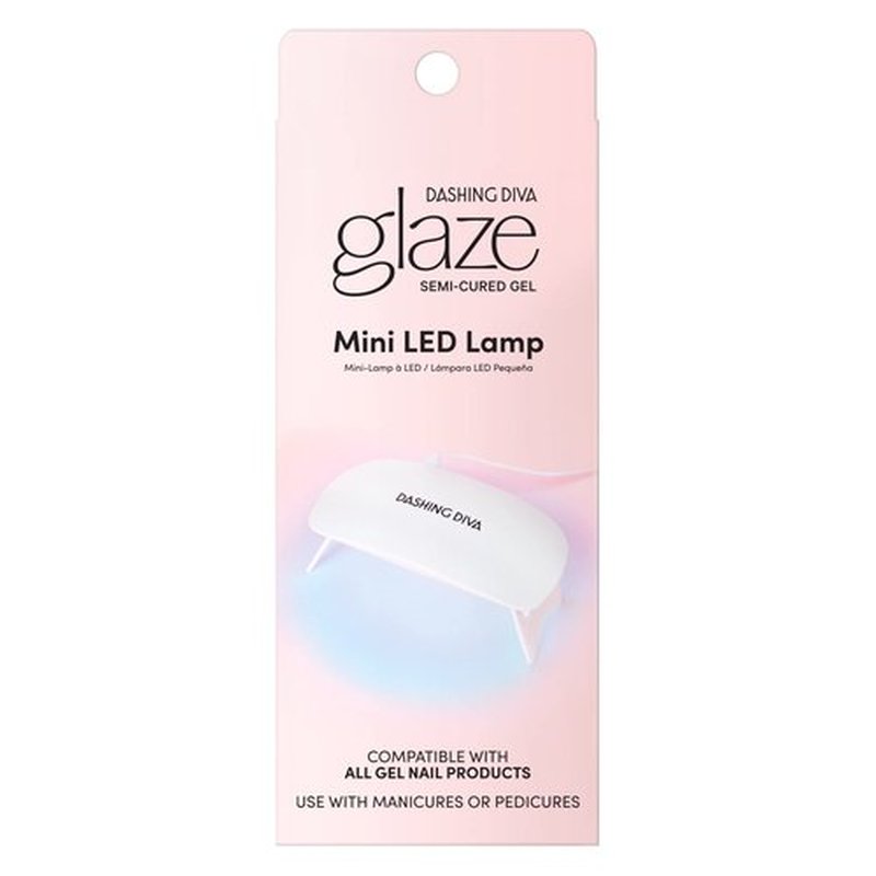 Dashing Diva Mini LED Gel Nail Lamp - Compact and Portable Light for Curing Semicured Nails & All Gel Products - Universal USB LED Lamp Includes USB Cord