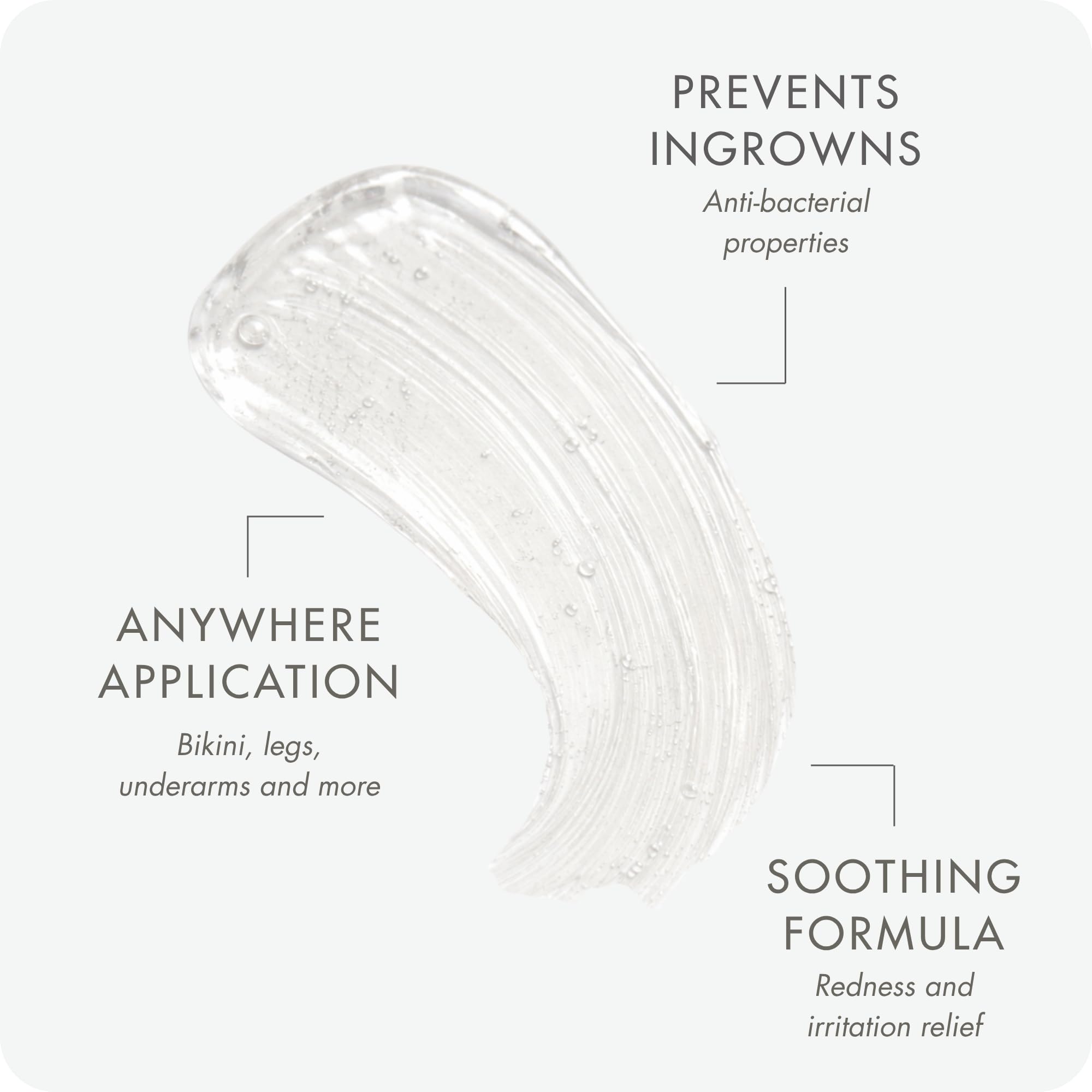 SUGARED + BRONZED Ingrown Hair Roll On, with Glycolic Acid, Salicylic Acid, and Witch Hazel, For Bikini Area and Underarms Post Hair Removal, Suitable for All Skin Types, Vegan, 3 Fl Oz