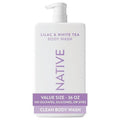 Native Body Wash - Sulfate-Free Lilac & White Tea Formula - 36 oz Pump Bottle for All Skin Types