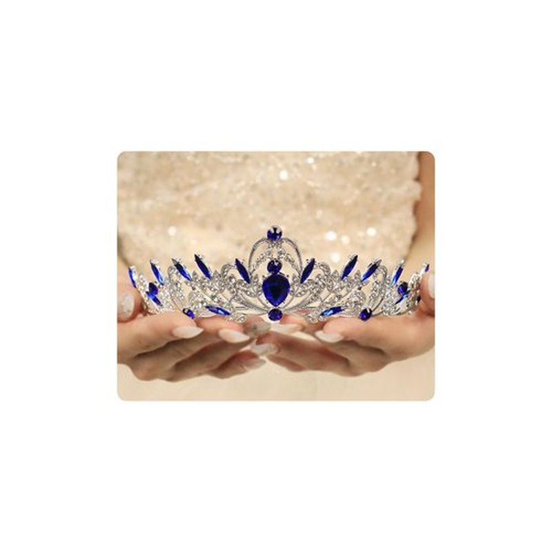 Rannyrena Silver Crystal Tiaras and Crowns for Women Sparkling Rhinestone Queen Crowns Princess Birthday Wedding Bridal Hair Accessories