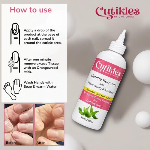 Regine Switzerland Cuticle Remover Gel - Professional Grade Formula with Aloe Vera, 7 Fl Oz