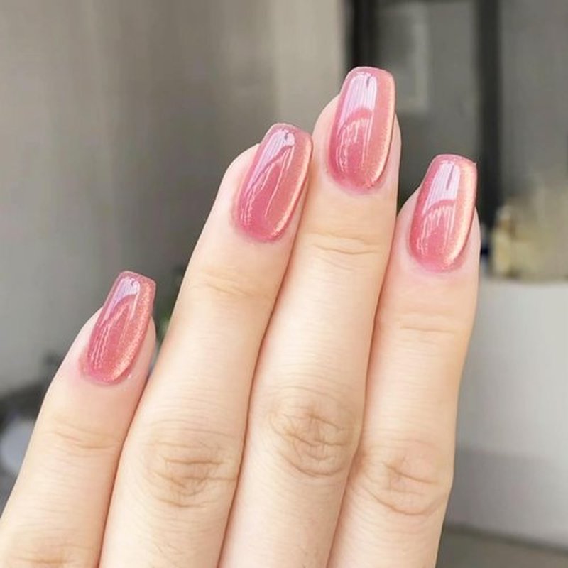 4Pack 96Pcs Medium Press On Nails - Square False Nails with Gradient Design, Full Cover Glossy Acrylic Nails, Glitter Press On Nails for Women Girls - Reusable Stick On Nails
