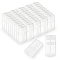 50 Pack 0.5 oz/15ml Clear Deodorant Container,Empty Oval Twist-Up Plastic Tubes Portable Containers for Chapstick,Large Lip Balm,Lotion Bar Sticks,Perfume Solid Lotion,Sunscreen-Pocket Deodarant Tube