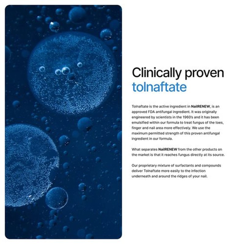 NailRENEW Antifungal Treatment - Professional Strength Solution for Discolored & Brittle Nails (1 Bottle)