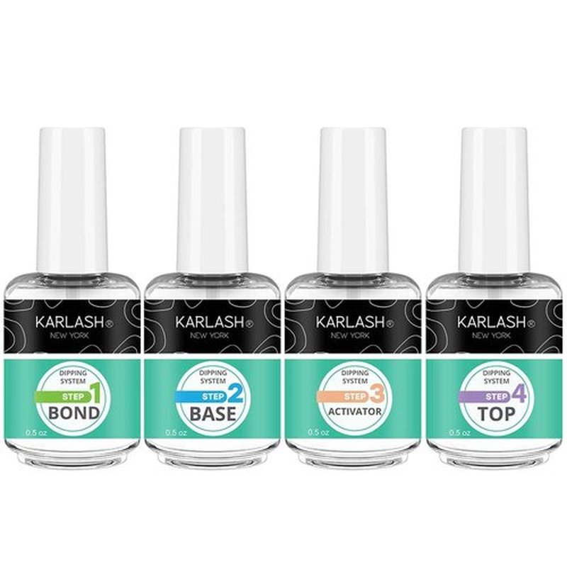 Karlash Gel Base DIP Powder System (Set of 4 0.5oz)