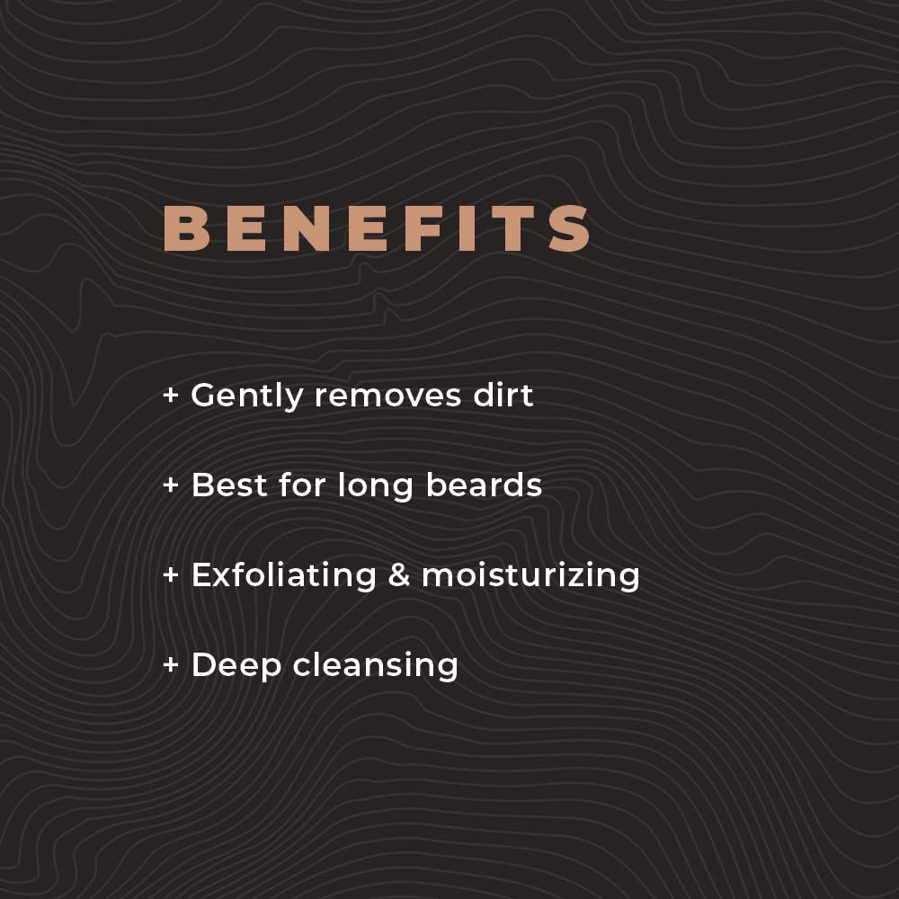 Well's Oil MEGA GROWTH Beard Wash – Original Scent | 8 fl oz | Naturally Derived Cleanser | With African Black Soap & Aloe | Gentle Beard Cleansing