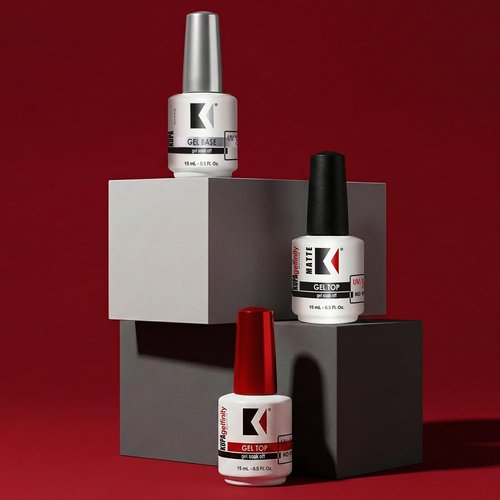 KUPA Gelfinity Base Coat & Glossy Top Coat Duo Set, No-Wipe, Long-Lasting Soak-Off Formula, Chip-Resistant, UV/LED Gel Polish, 0.5 Fl Oz (Pack of 2)