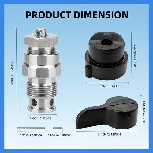 235014 Prime Spray Drain Valve Kit for Graco 210 230 295 390 395 490 495 595 3400 Airless Paint Sprayer Replacement Parts (2pc)