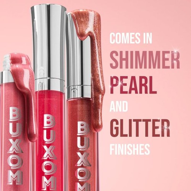 Buxom Full-On Plumping Lip Polish, Tinted Lip Plumper Gloss with Peptides & Vitamin E, High-Shine Lip Gloss that Nourishes, Vegan, AF Dolly Light (Baby Pink Mauve Shimmer)