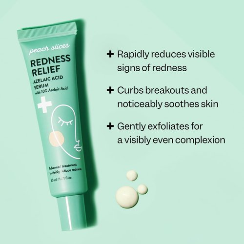Peach Slices Azelaic Acid Serum - Redness Relief with Panthenol & Cica | 1.01 oz Vegan Skincare