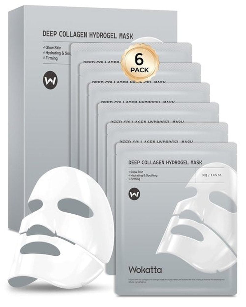 Skiennix Bio-Collagen Face Mask - Hydrating Overnight Treatment for Fine Lines & Firming | 6 Pack