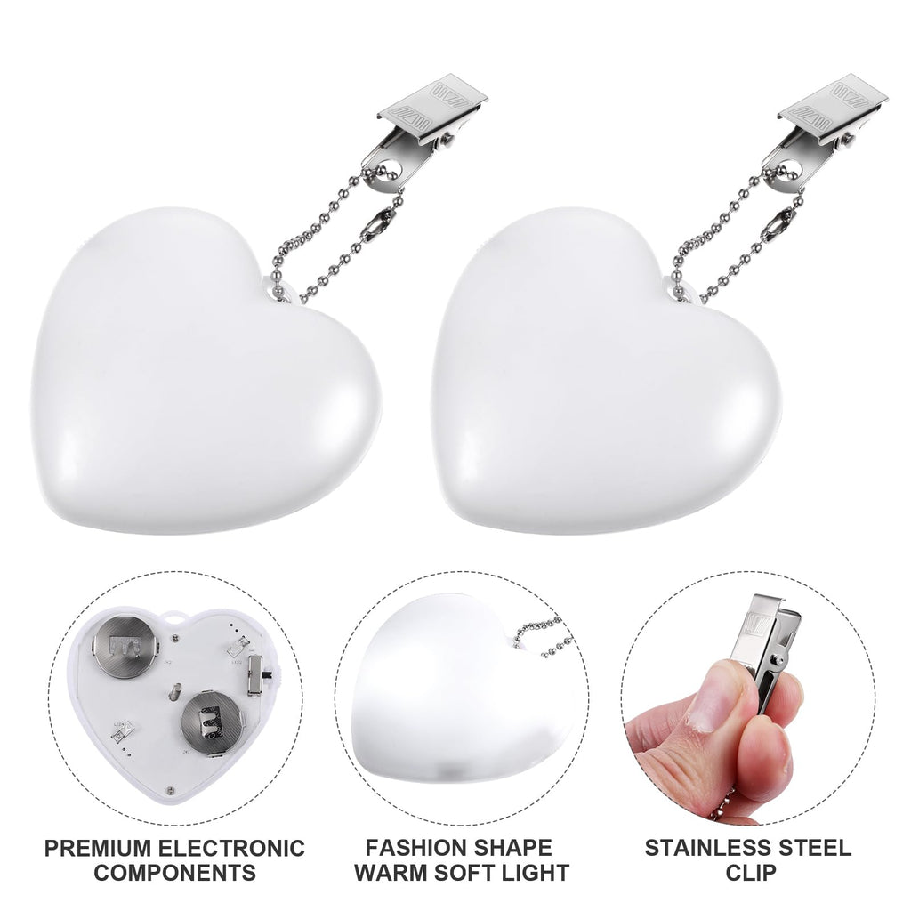 Uonlytech 2Pcs Purse Light Handbag Light Sensor Heart Shape Bag Illuminator Hanging Night Light for Women Ladies Girls …