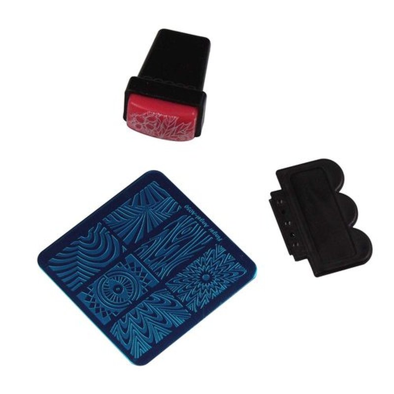 BeautyLeader 20Pcs Mix Designs Nail Plates +1 Pcs Nail Art Stamper + 1 Scraper Image Stamp Stamping Plates Manicure Template Nail Art Tools (A036-55)