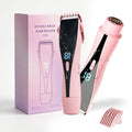 Bikini Trimmer for Women 2-in-1 High Power Epilators Hair Removal Waterproof Electric Razors Women's Electric Razor Pubic Hair Trimmer Shaver for Women for Ladies Pubic, Face, Underarms, Legs