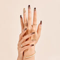 Gold Finger Gel Glam Design Nail (GD18)